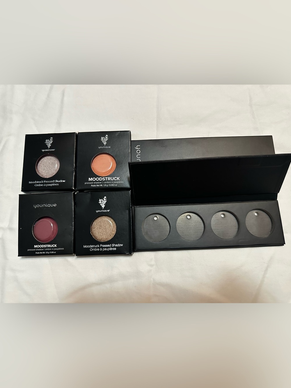 Younique Moodstruck Pressed Eyeshadow Palette & Singles - 4 shadows included